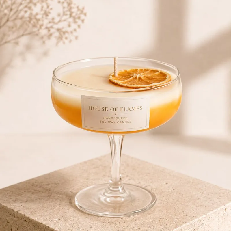 Mandarin martini candle 