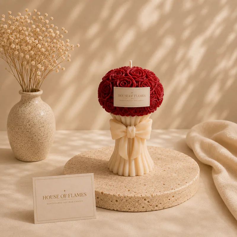 Rose Bouquet Candle
