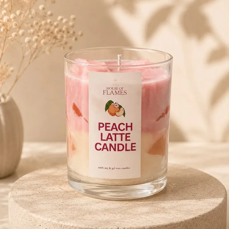 Peach Iced lattee