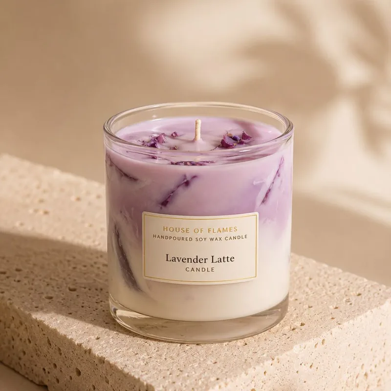 Lavender Latte Candle