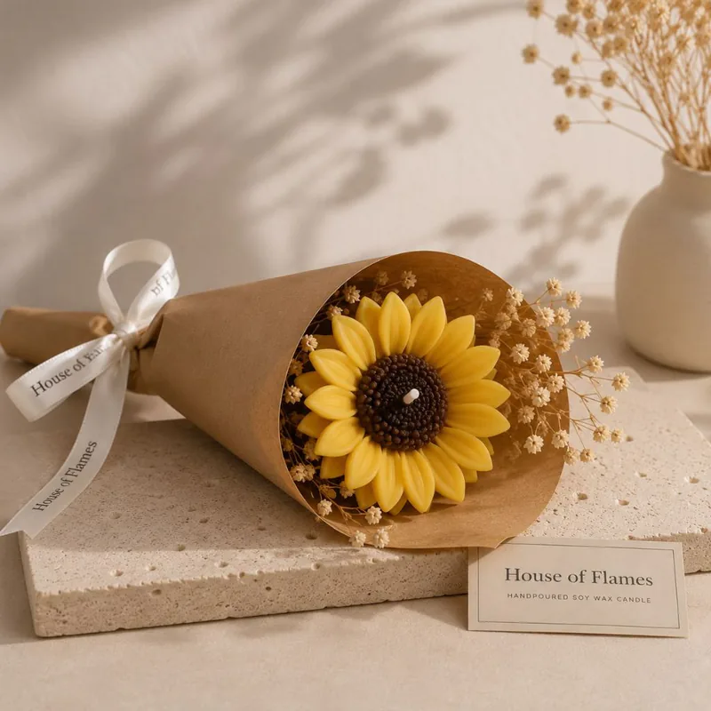 Sunflower Bouquet Candle