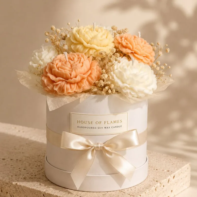Grande Peony Bouquet Candle