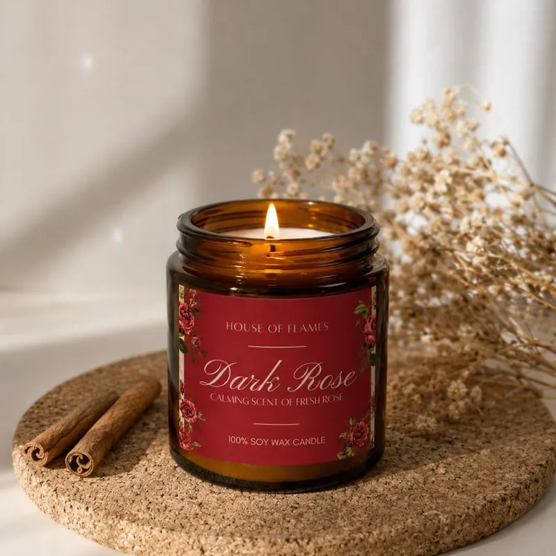 Midnight Rose Jar Candle