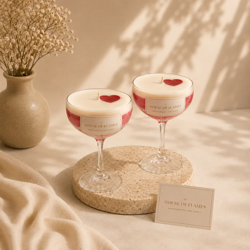 Martini Love Candle